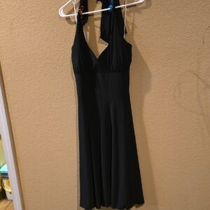 VENUS Elegant Black Halter Dress Back Tie! Size Xl